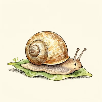 Dandelion the snail
